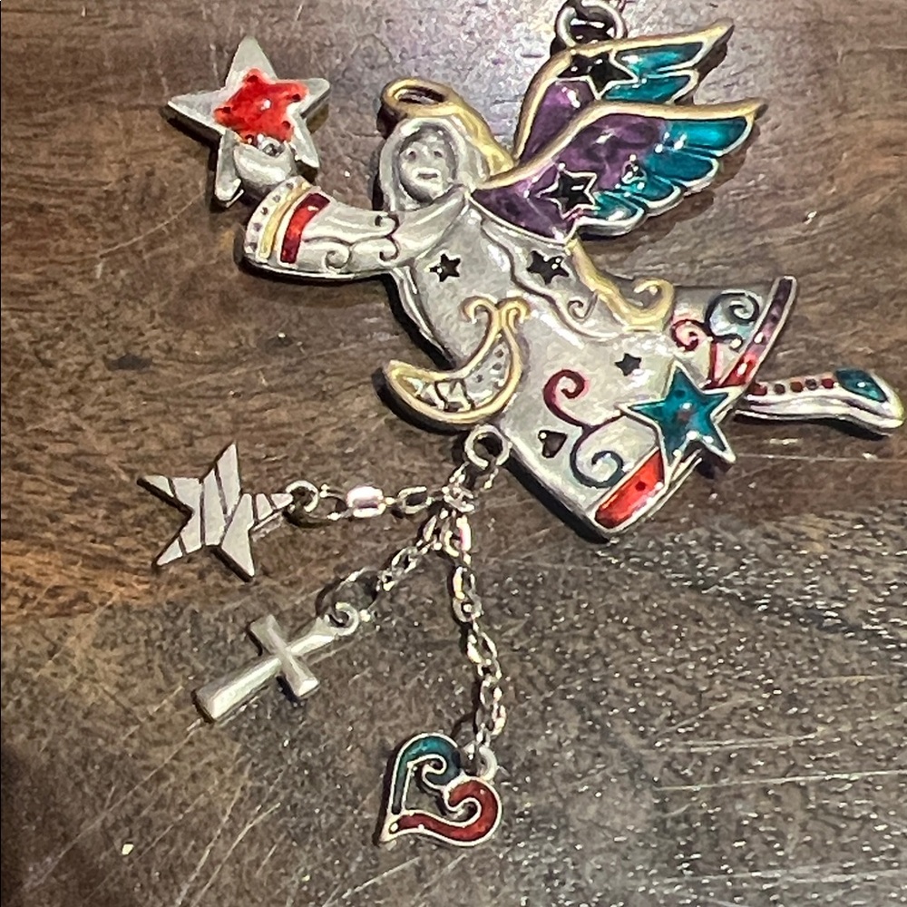 Ganz Car Angel Pendant Silver Multicolor - Picture 4 of 7